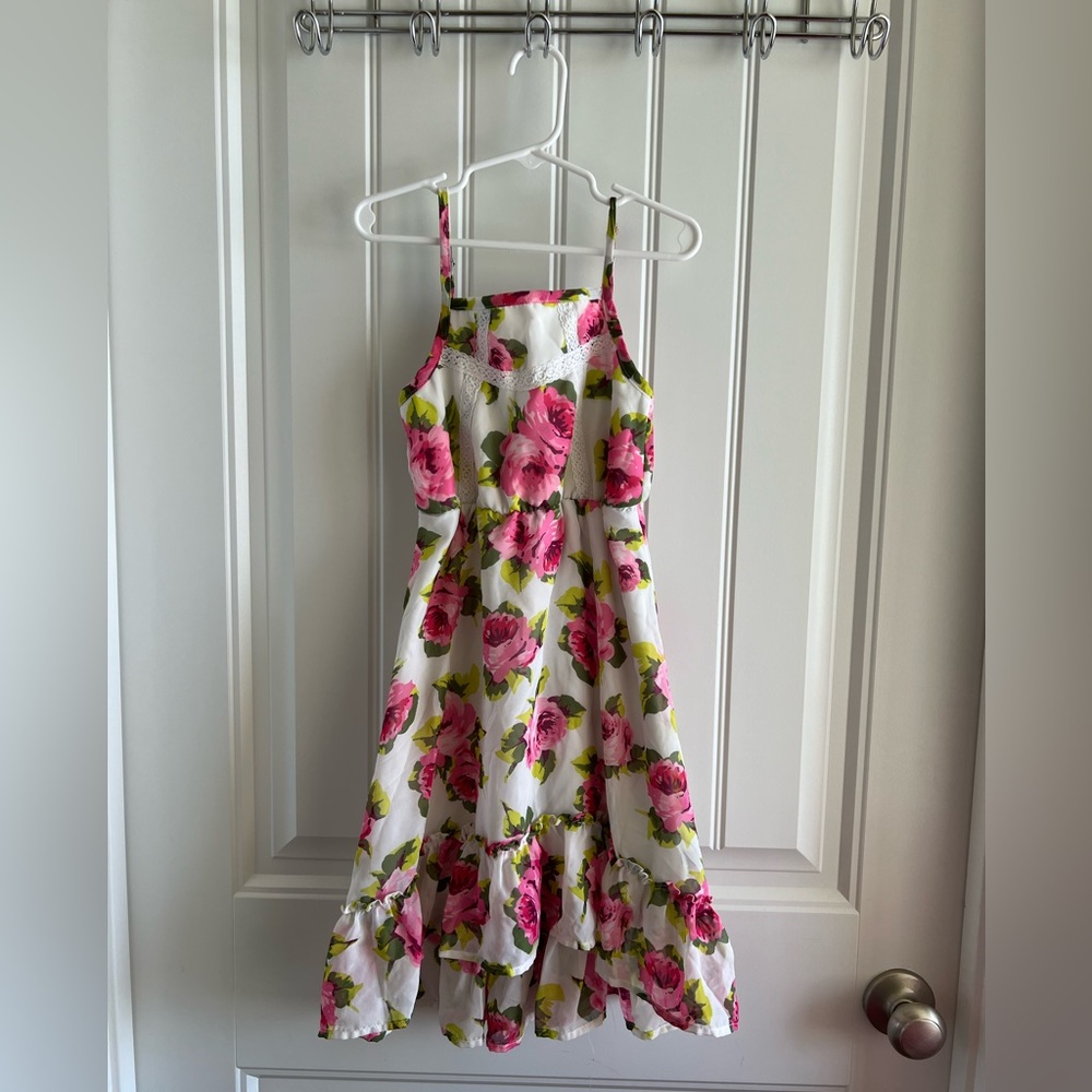 Kids Floral High-Low Dress